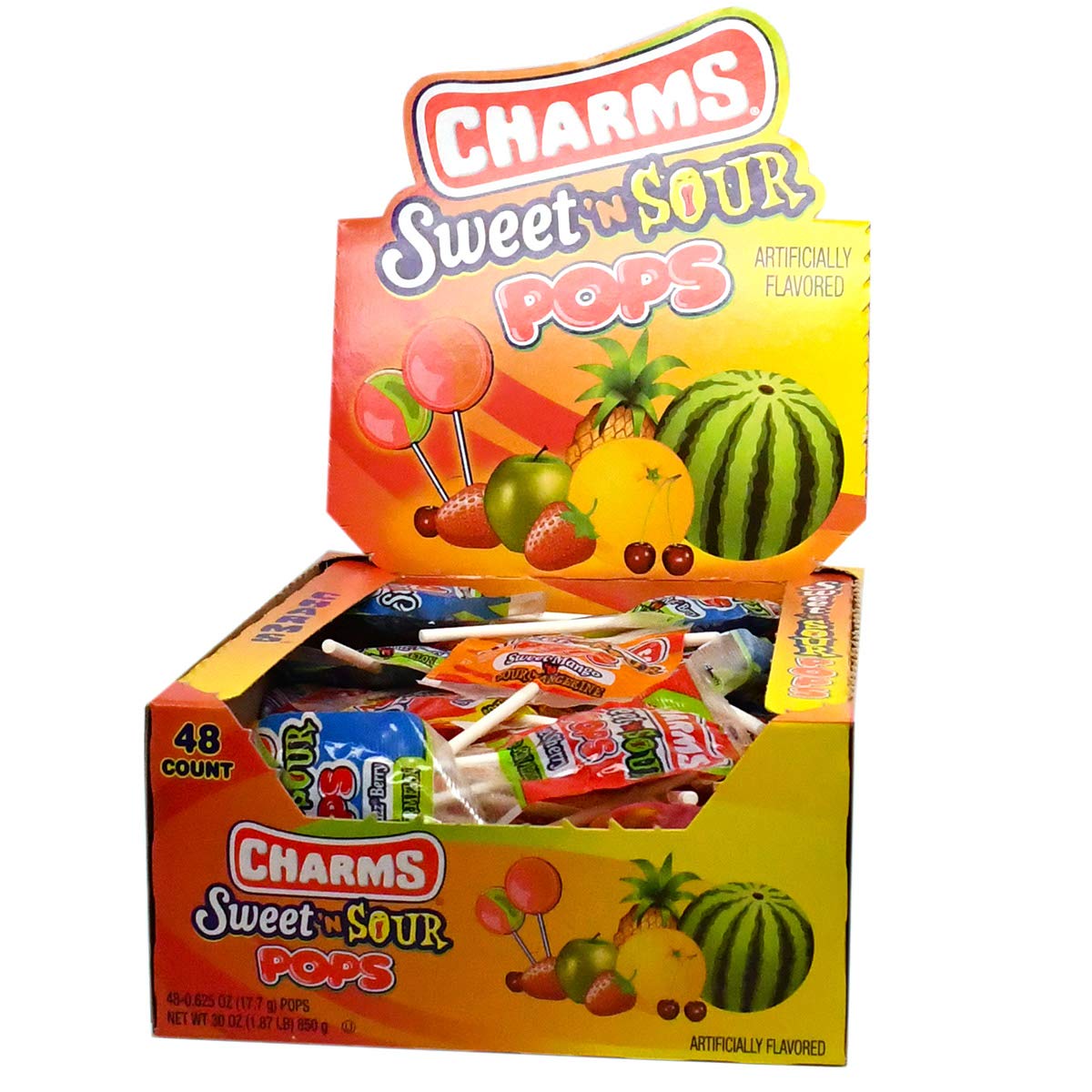 Charms Sweet and Sour Suckers Assorted flavors