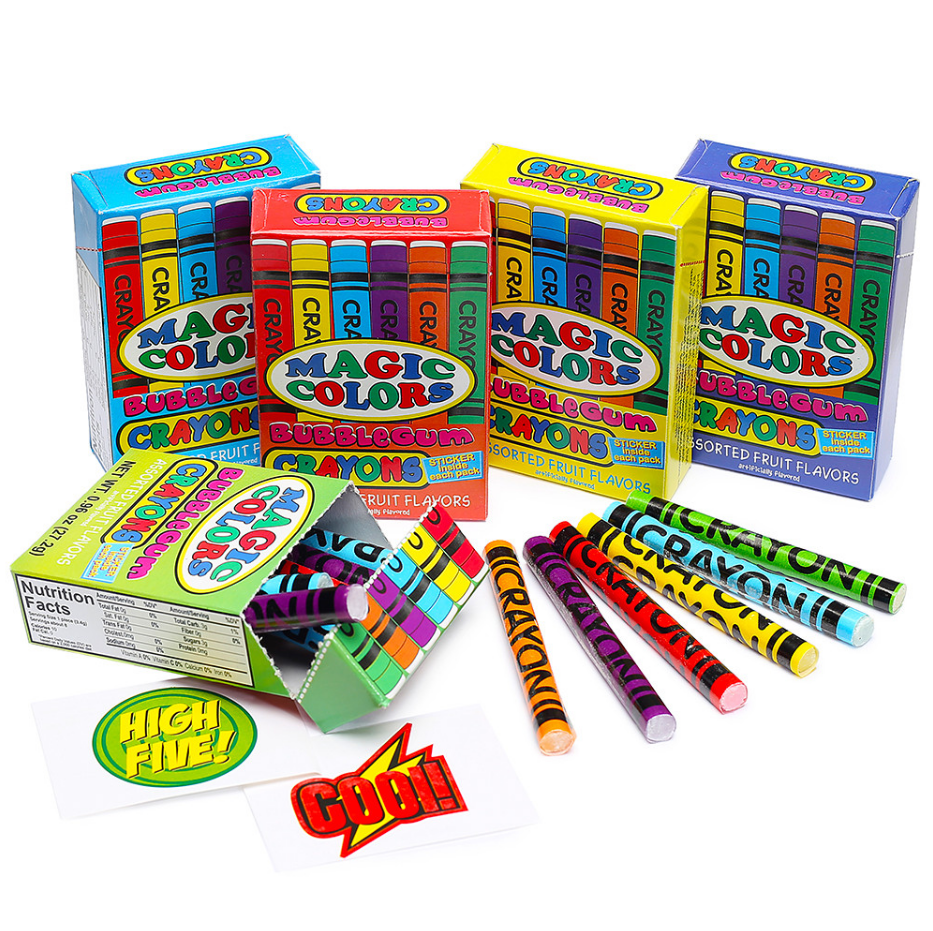 Gum crayons