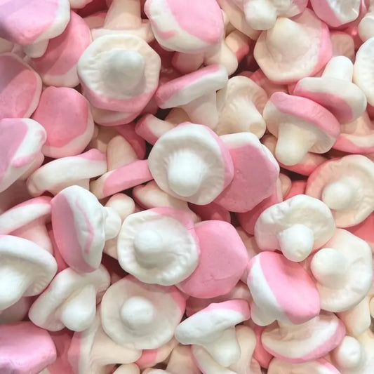 Swedish Mushroom Foam Candy Strawberry and Vanilla