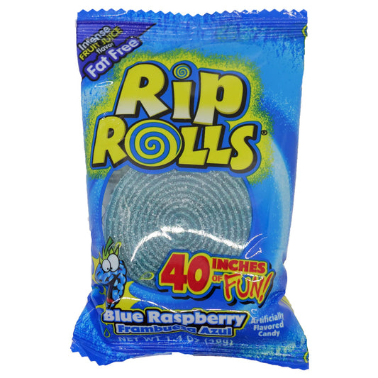 Rip Rolls Sour Blue Raspberry